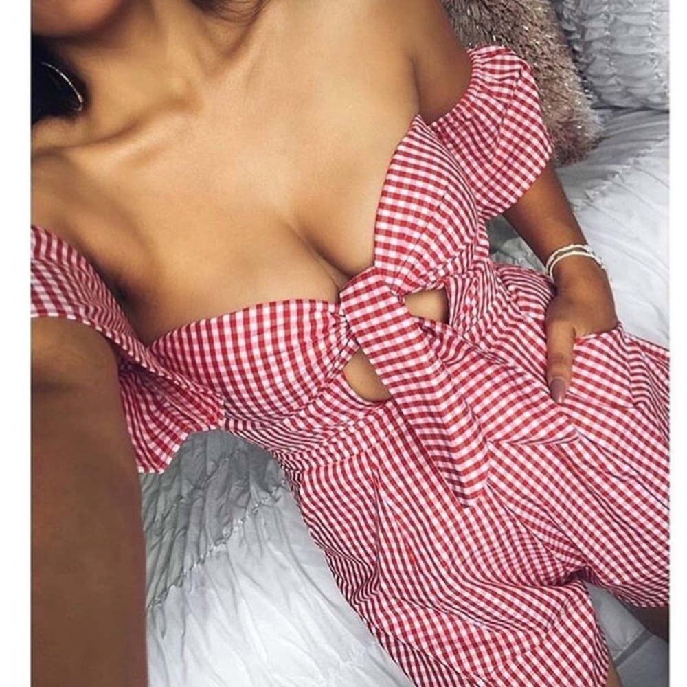 Gingham romper